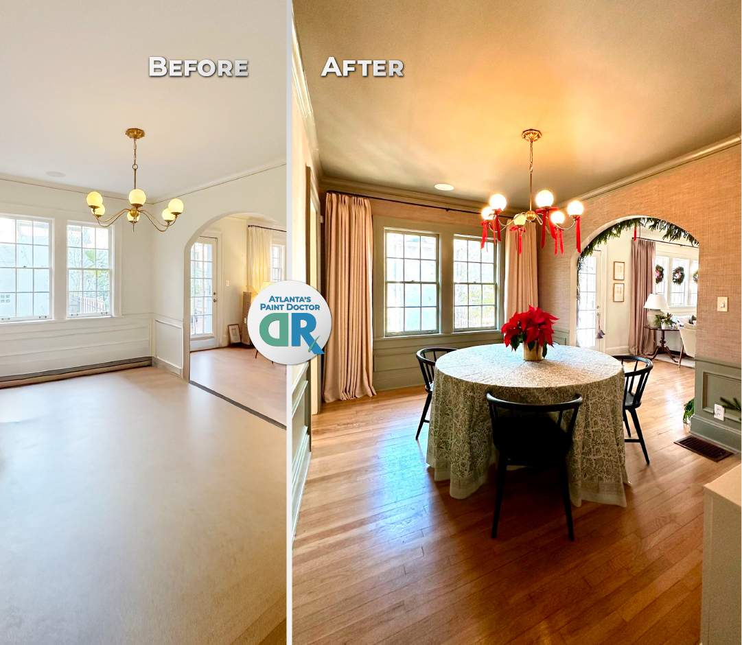 Dining Room & Bathroom Updates by Atlanta's Paint Doctor