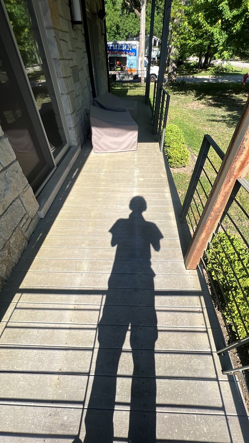 Highland Park, IL Bluestone, concrete,  Trex deck cleaning by Northern Power Washing LLC.