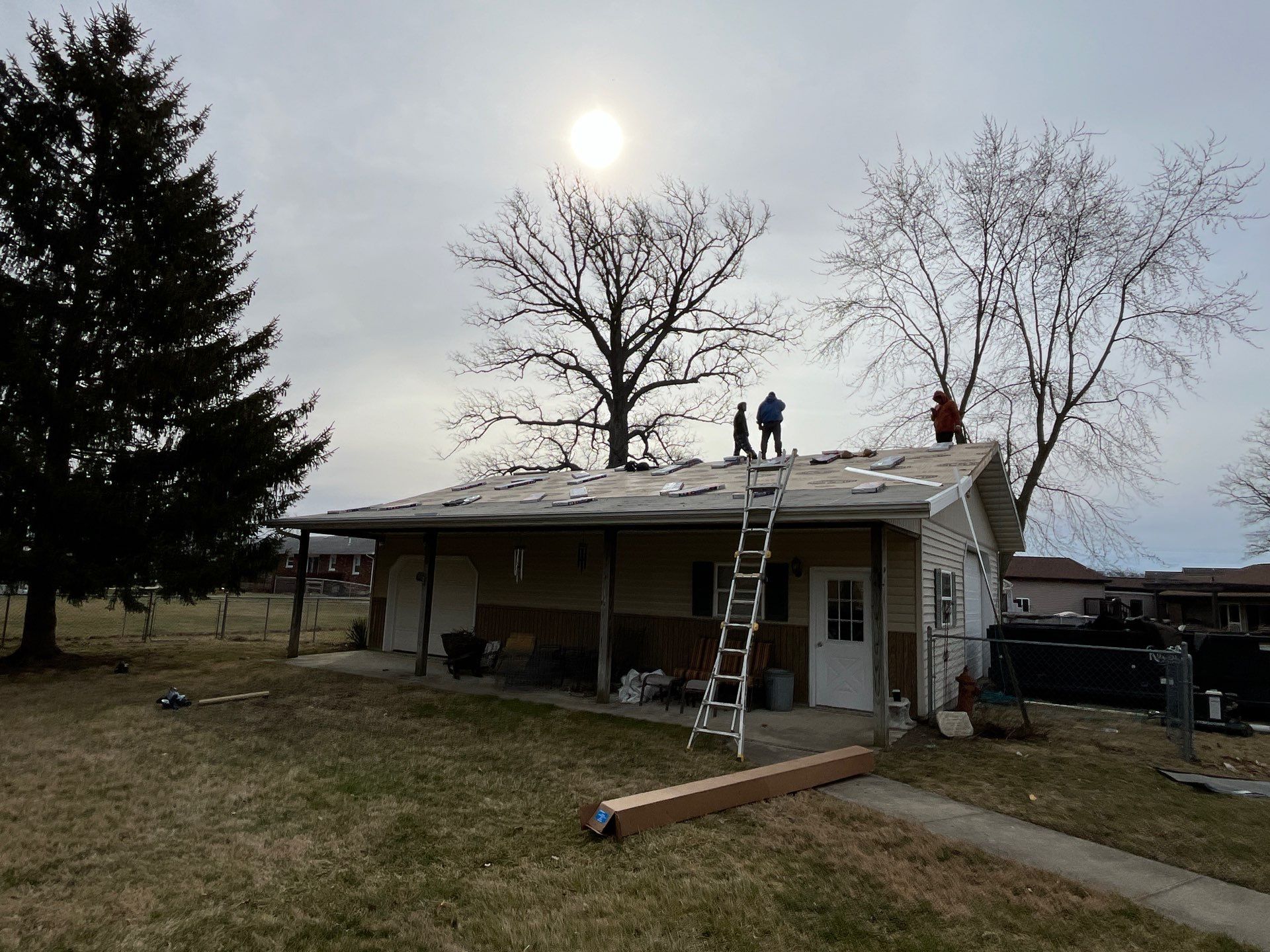 Residential Roofing Installation using GAF Timberline HDZ Slate by Nitro Roofing and Construction