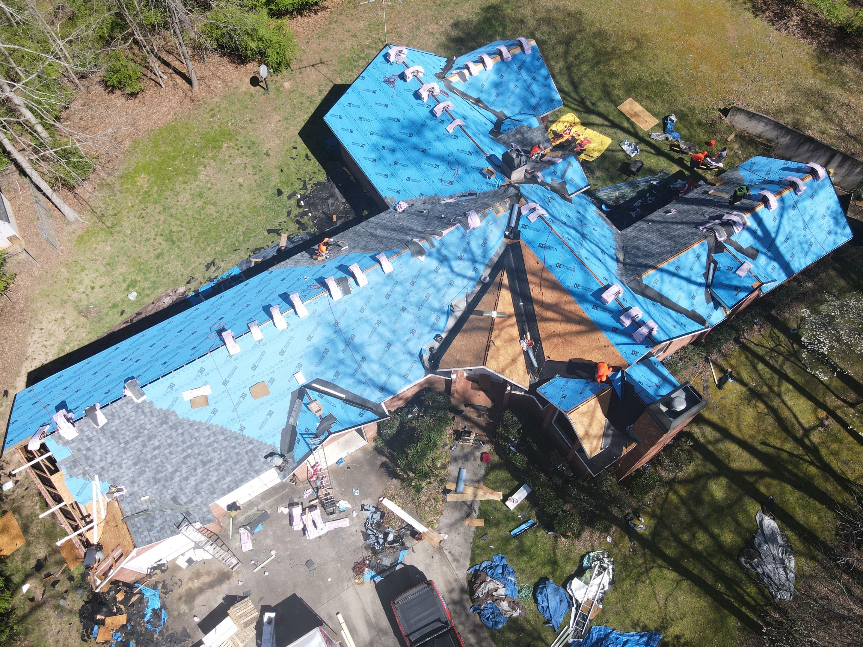 Residential Roofing Installation using Owens Corning by Inspector Roofing and Restoration