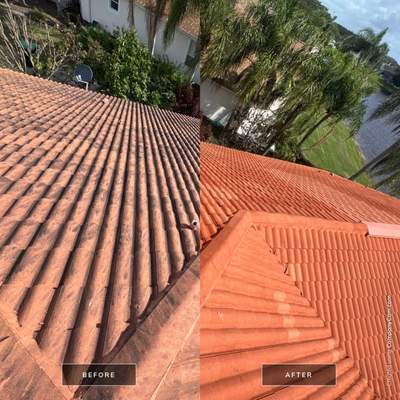 Barrel Tile Roof Cleaning