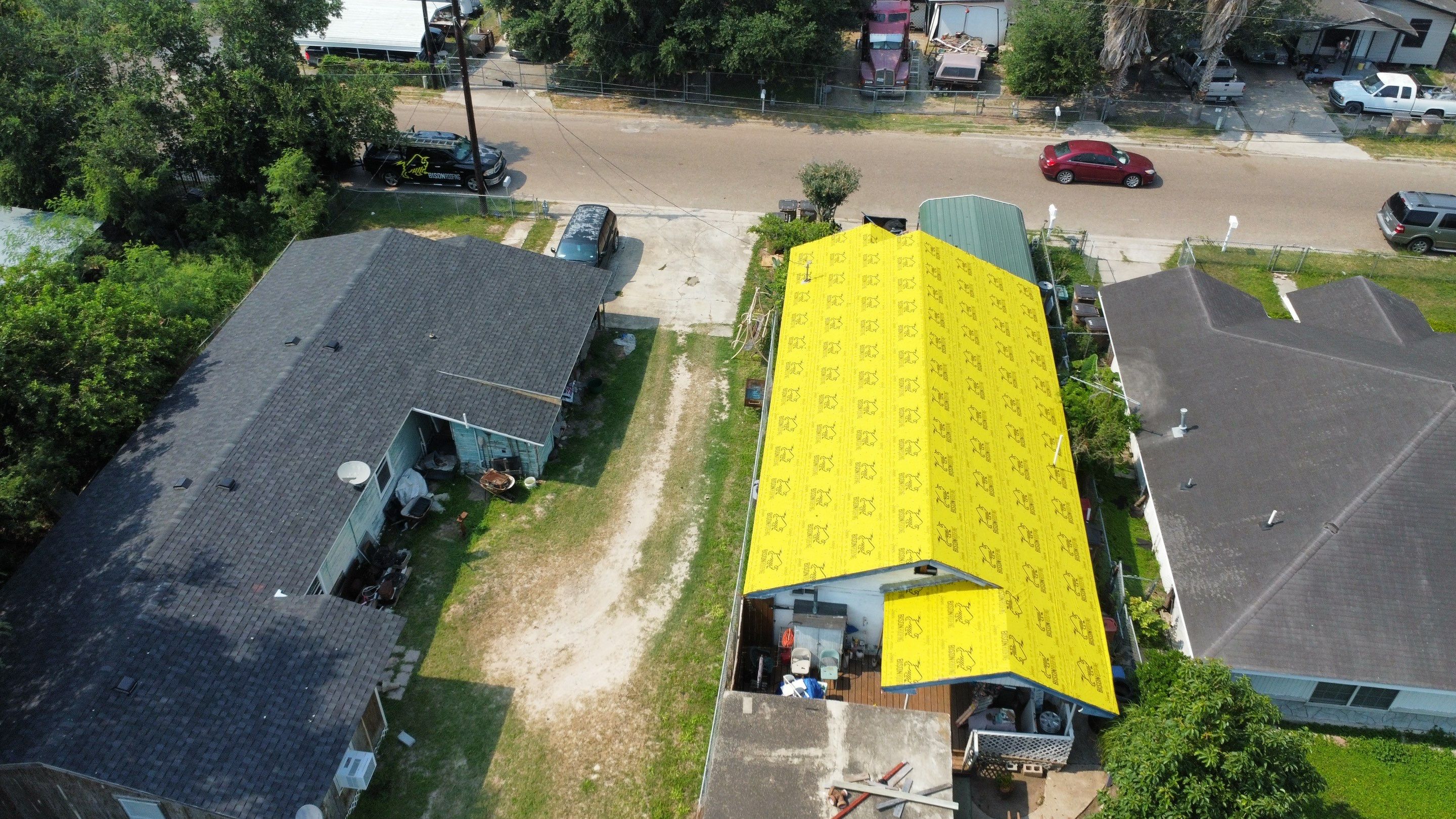 Project in Donna by Bison Roofing  