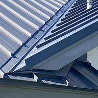 24ga 1.5" Mechanical Seam Charcoal Gray  by Total Roofing System The Metal Roof Experts