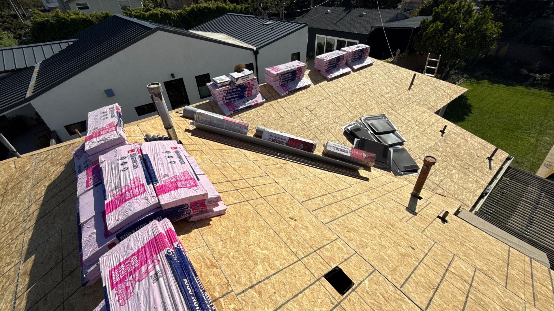 Residential Roofing Installation using Owens Corning Duration Cool Shingles by Hull Brothers Roofing