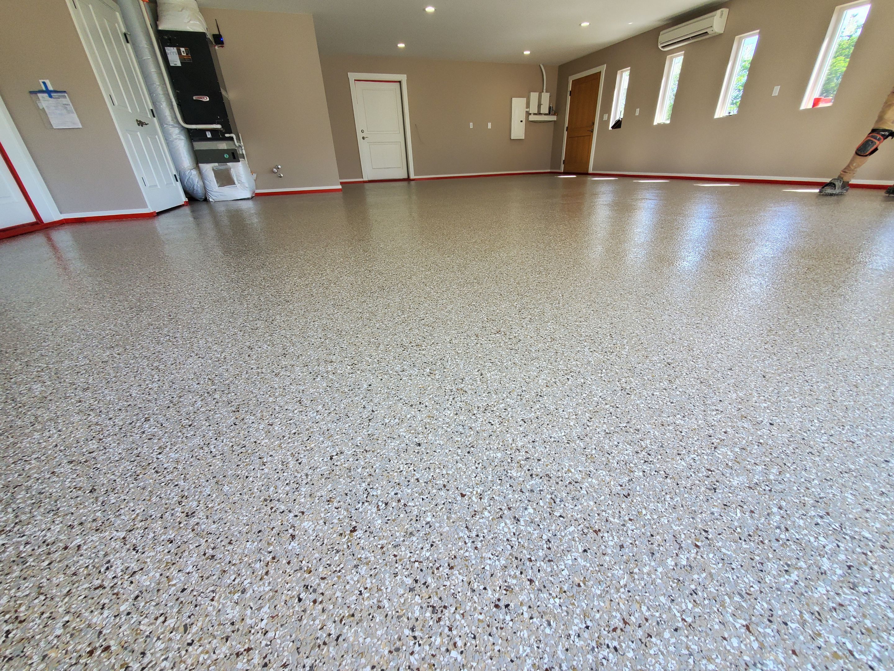 Garage Remodel using Pebble Beach by Croc Coatings, LLC