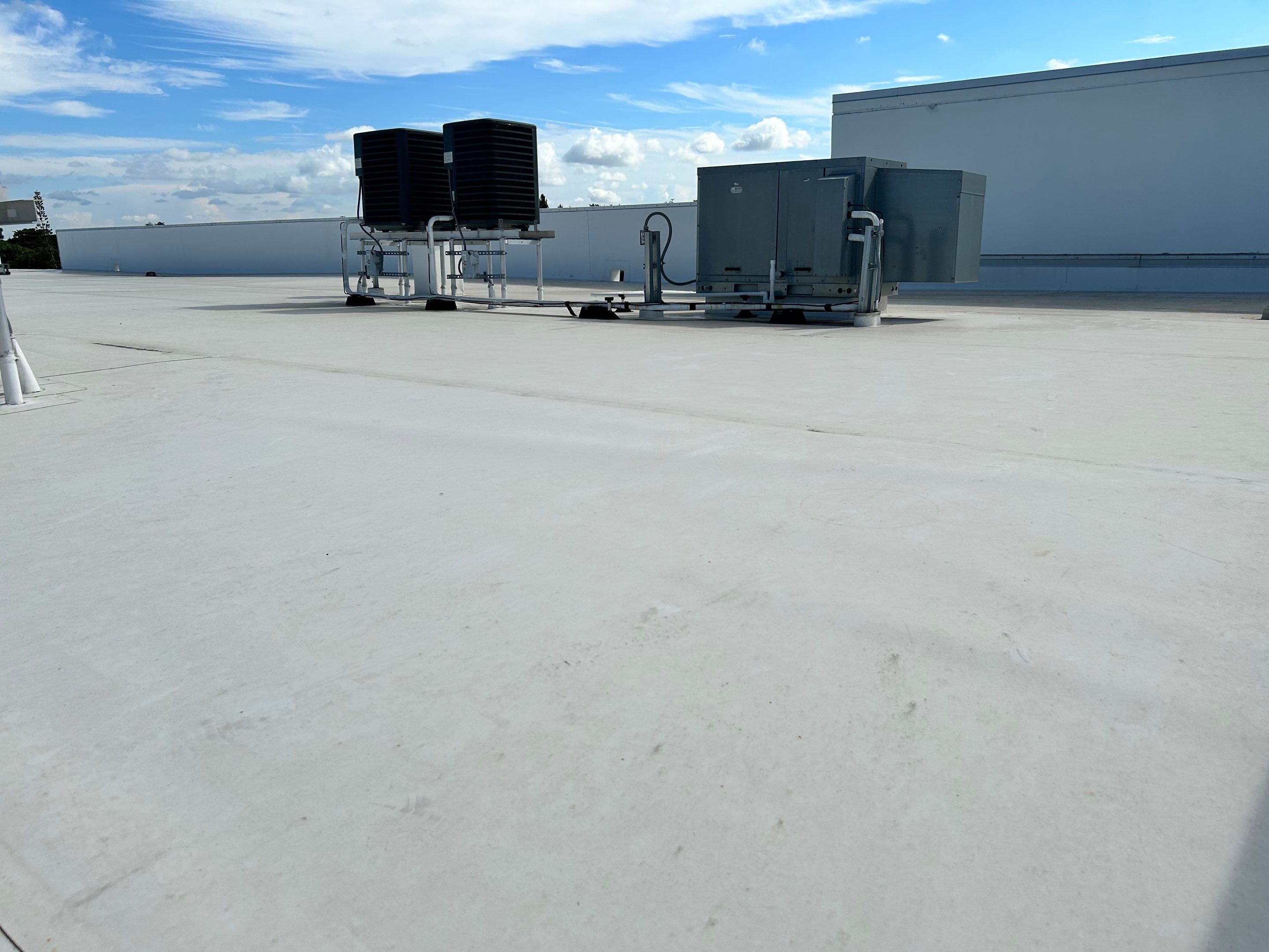 TPO Flat Roof Installation at Dade Quail Roost in Miami by AJF ROOFING INC