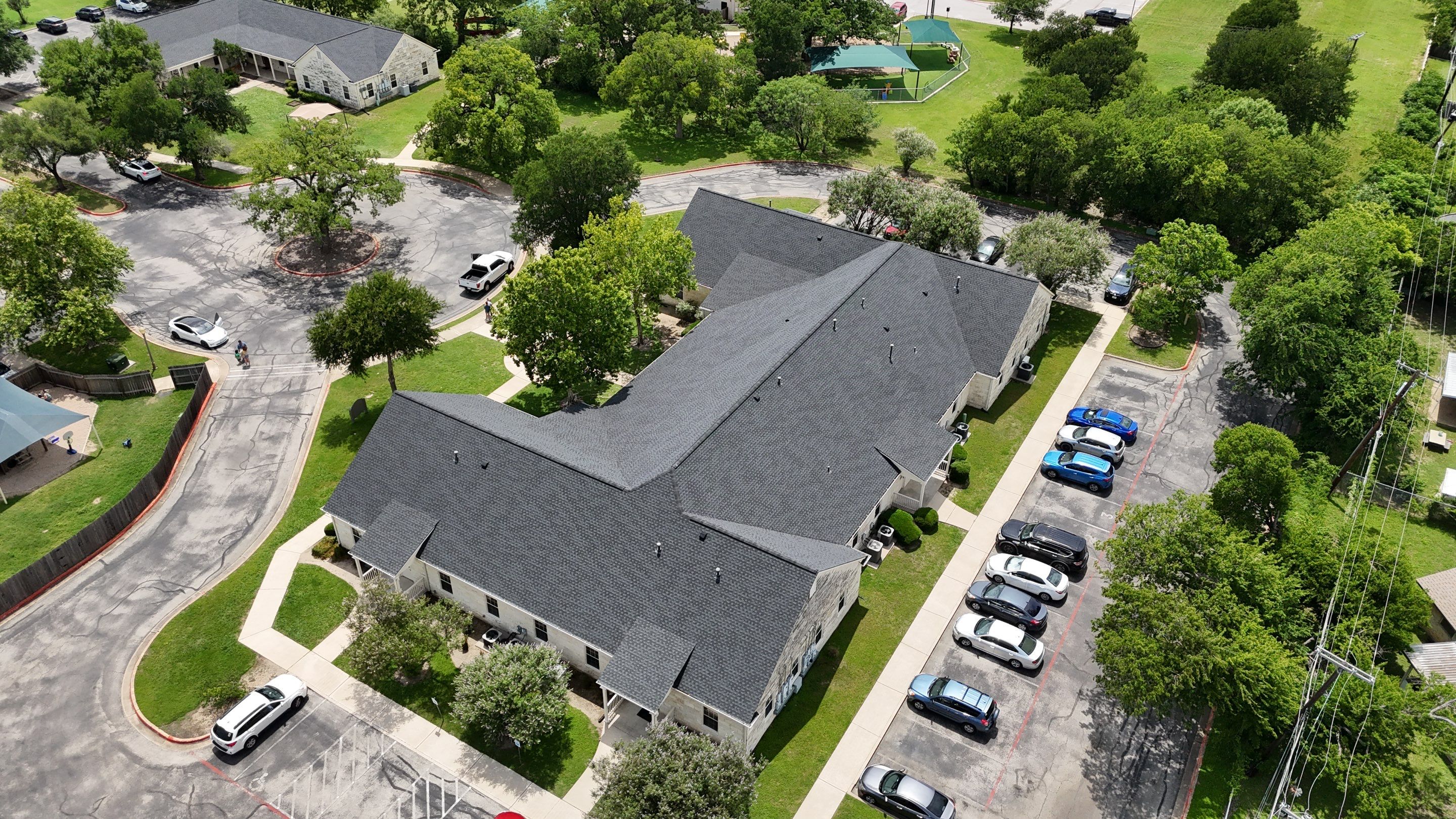 Commercial Roofing Installation using 24 GA Double-Lock - Galvalume by Action Exteriors Austin