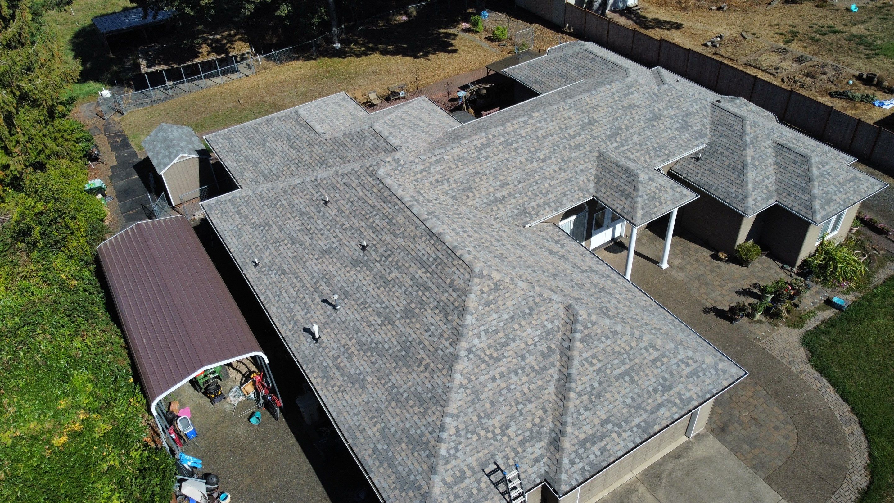 Residential Roofing Installation using IKO Dynasty (Color: Biscayne) by Orezona Building & Roofing Company, Inc.