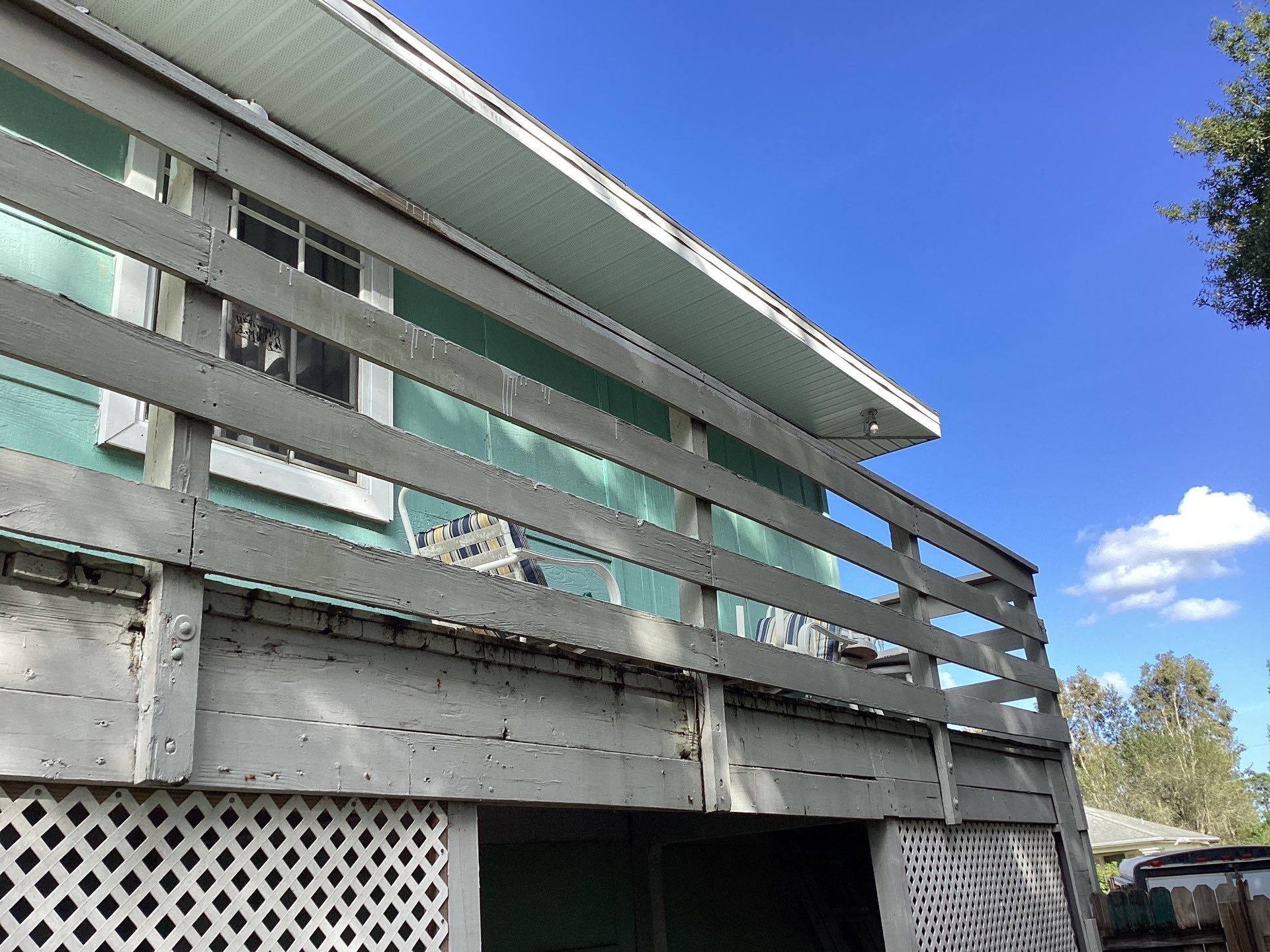 Soffit and Fascia Installation using White Soffit in Lehigh Acres, FL by Gutter Professors