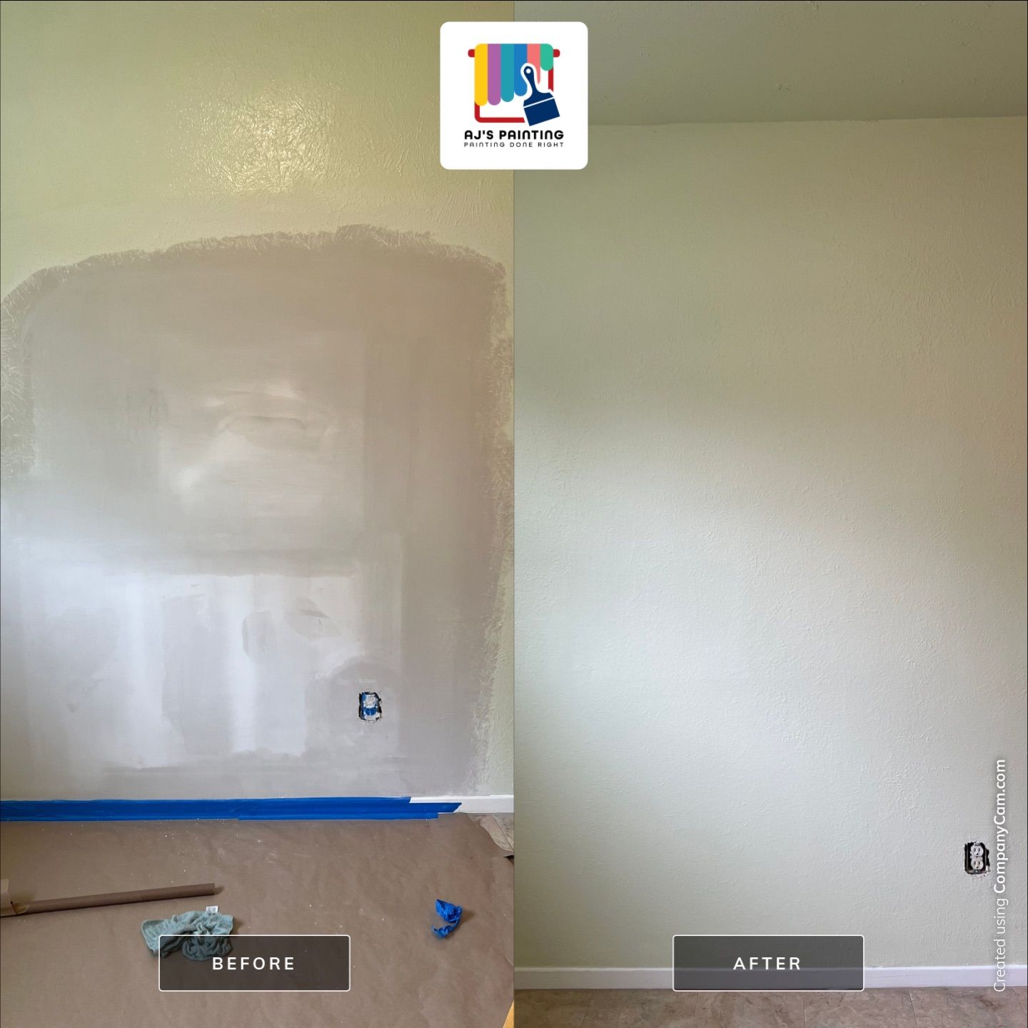 Interior repair and repaint by AJ’s Painting