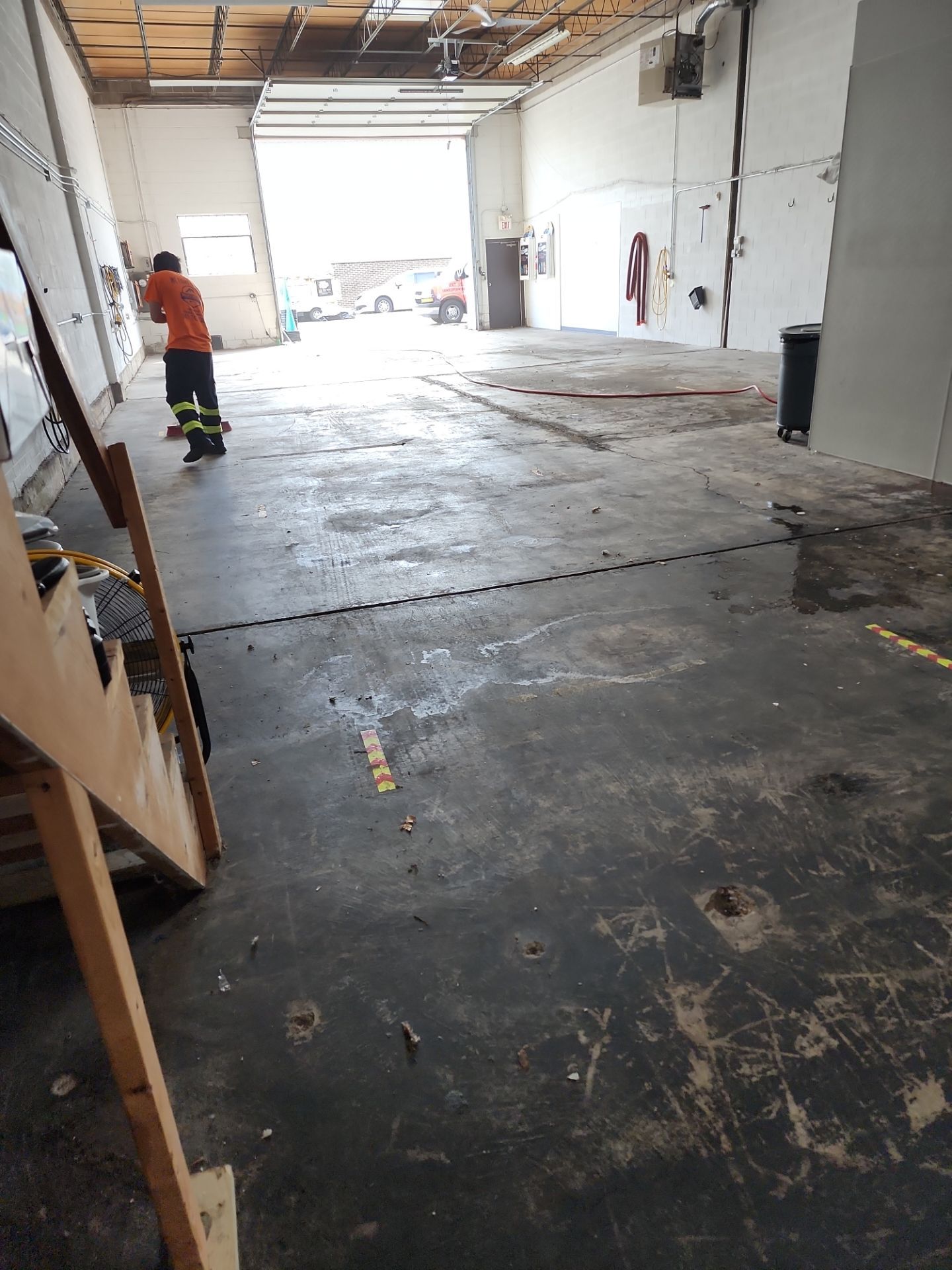 commercial pressure washing using Hot water by Northern Power Washing LLC.