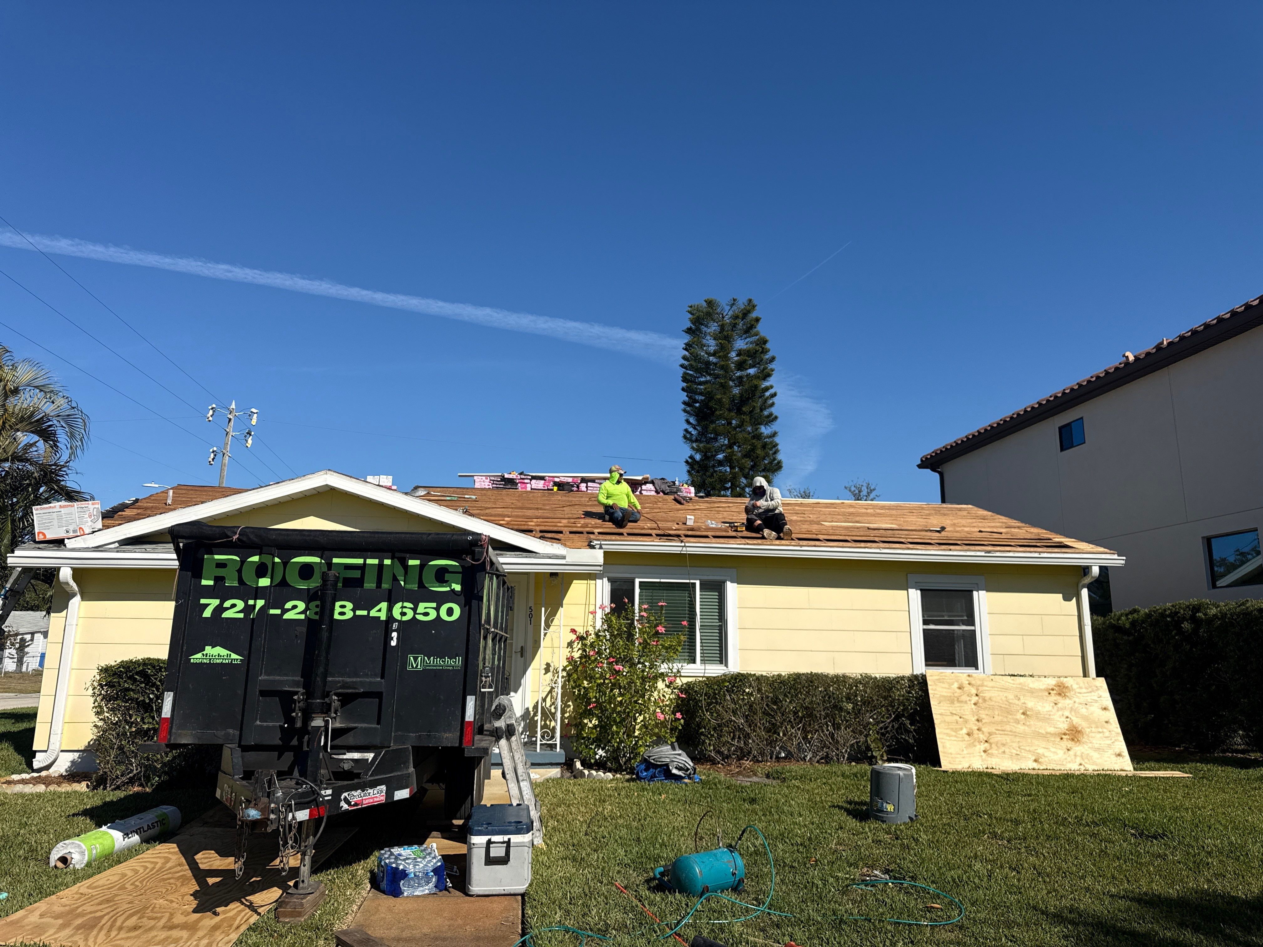 Project in St. Petersburg 33703 by Mitchell Roofing Company LLC