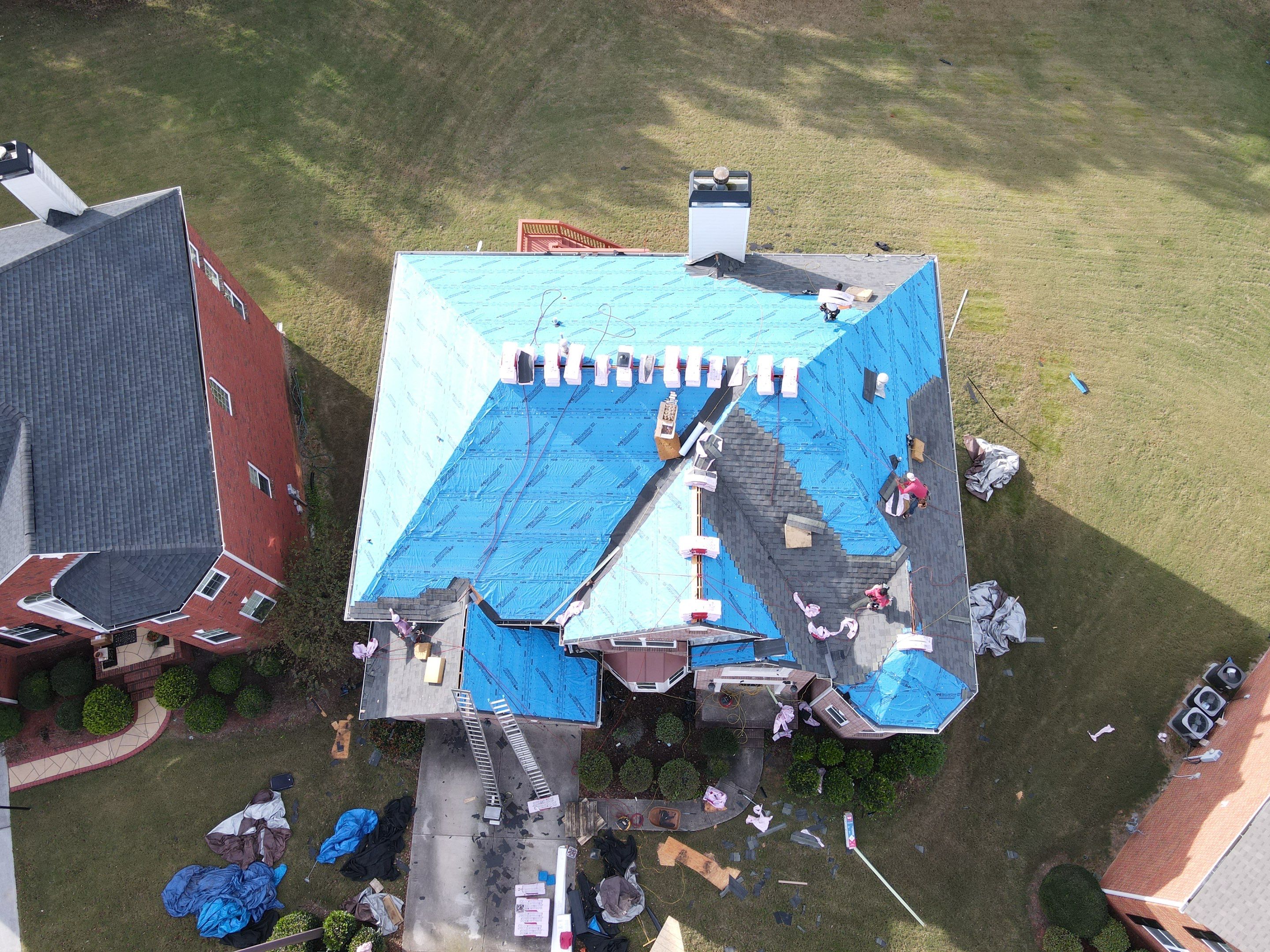 Residential Roofing Installation using Owens Corning by Inspector Roofing and Restoration