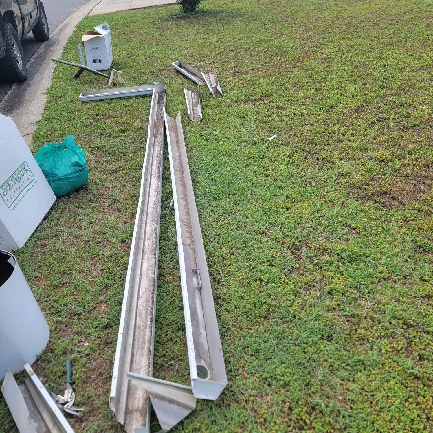Roof and gutter replacement by hail damage by Just Brilliant Restoration JBR