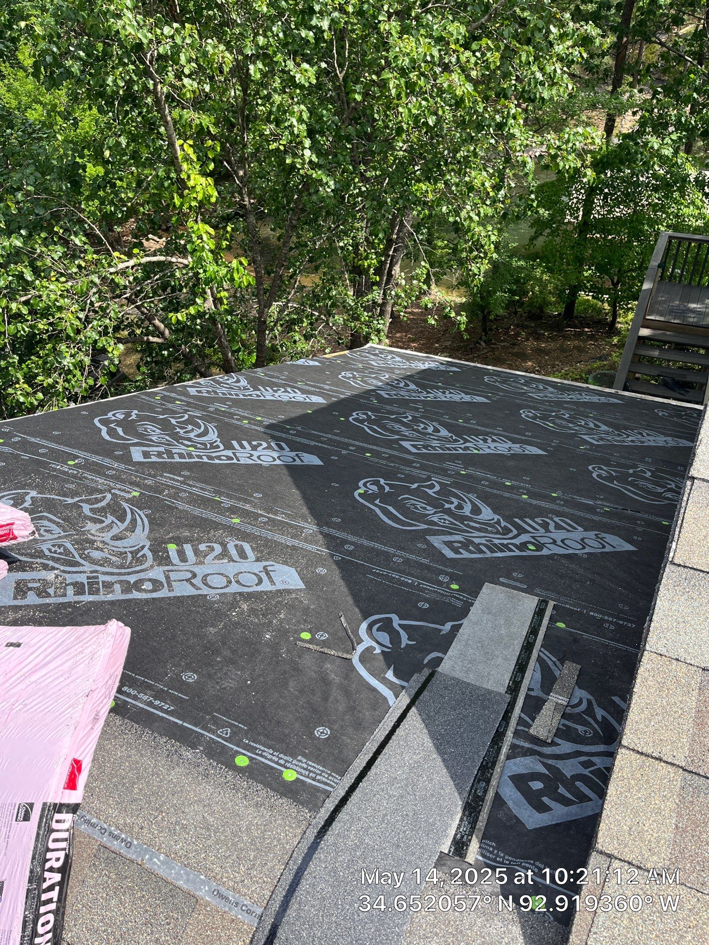 Architectural Shingle Roof Replacement and Skylight Installation in Hot Springs Village by Temple Roofing and Exteriors