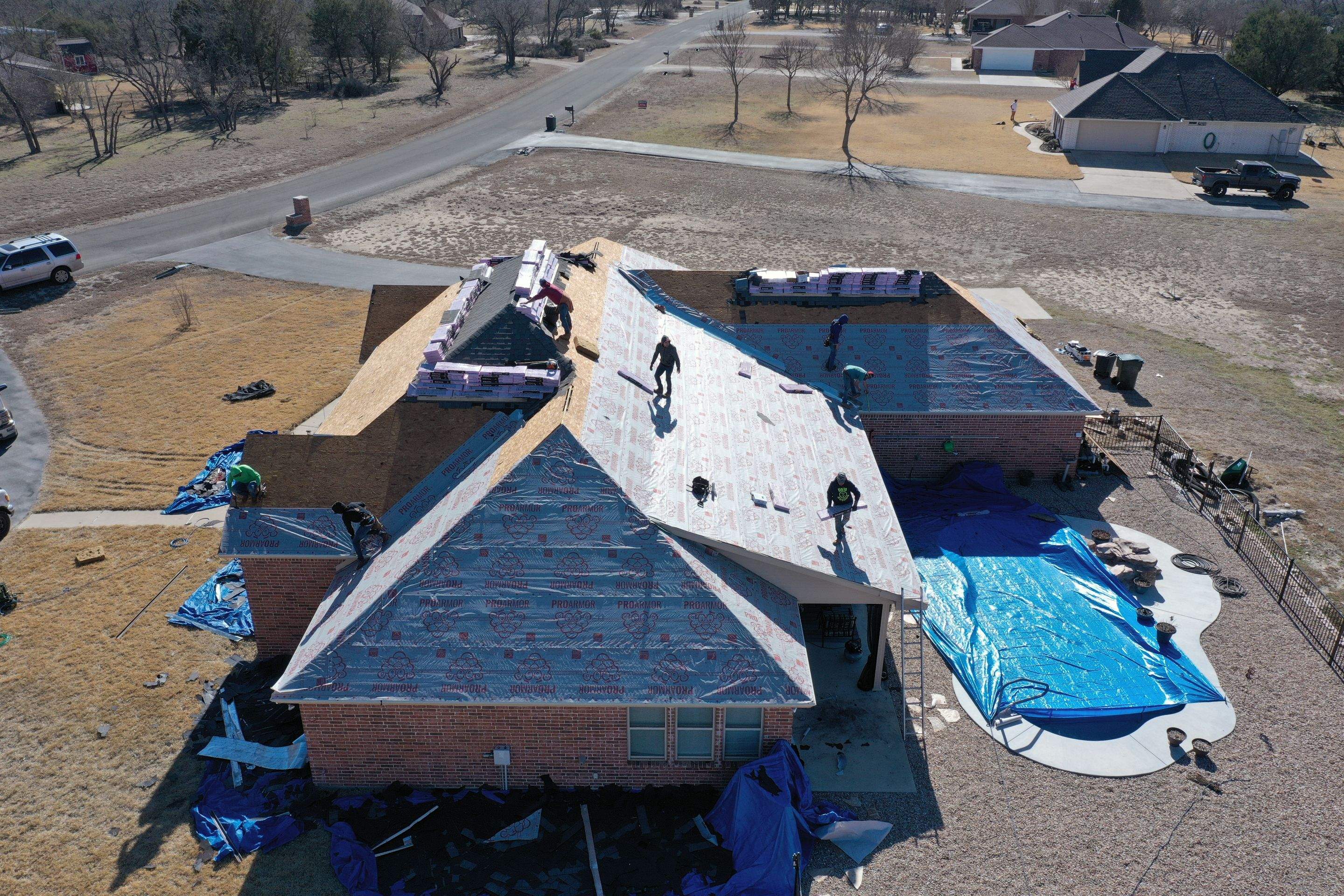 Residential Roof Replacement using Owens Corning - Duration - Colonial Slate by Action Exteriors Austin