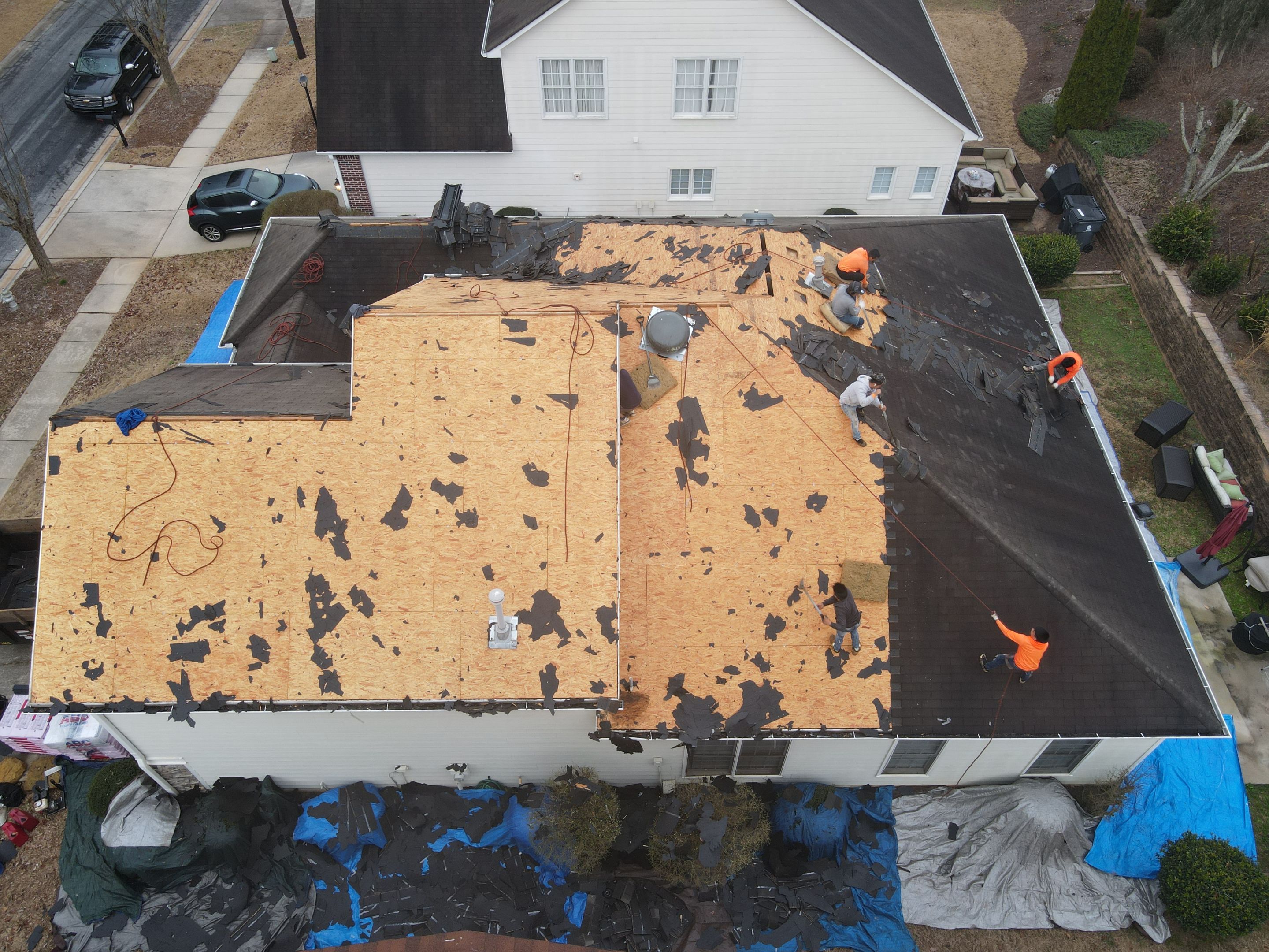 Residential Roofing Installation using Owens Corning by Inspector Roofing and Restoration