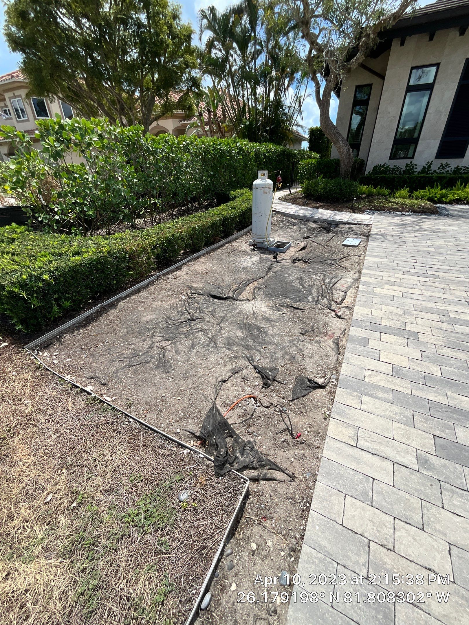 Residential Propane Tank Hydro Excavating by APS Power & Water