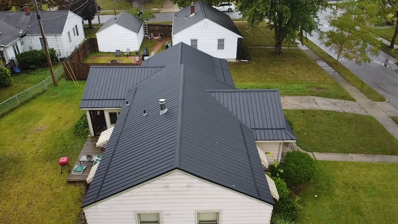 Residential Roofing Installation using Exposed Fastener Metal Roof by 4Ever Metal Roofing