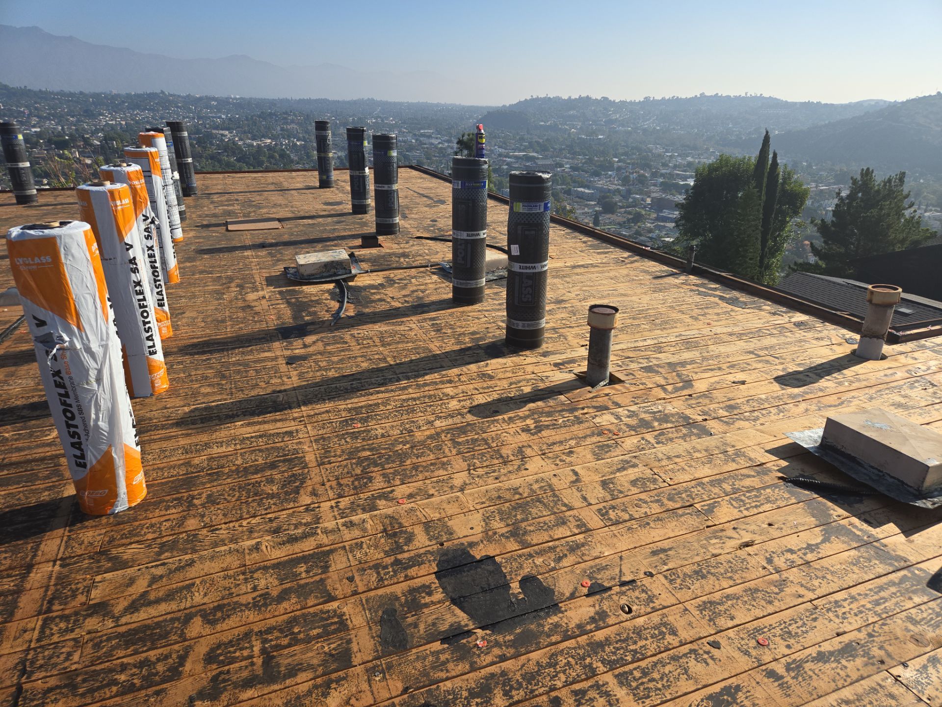 Residential reroofing project in Eagle Rock by Hull Brothers Roofing