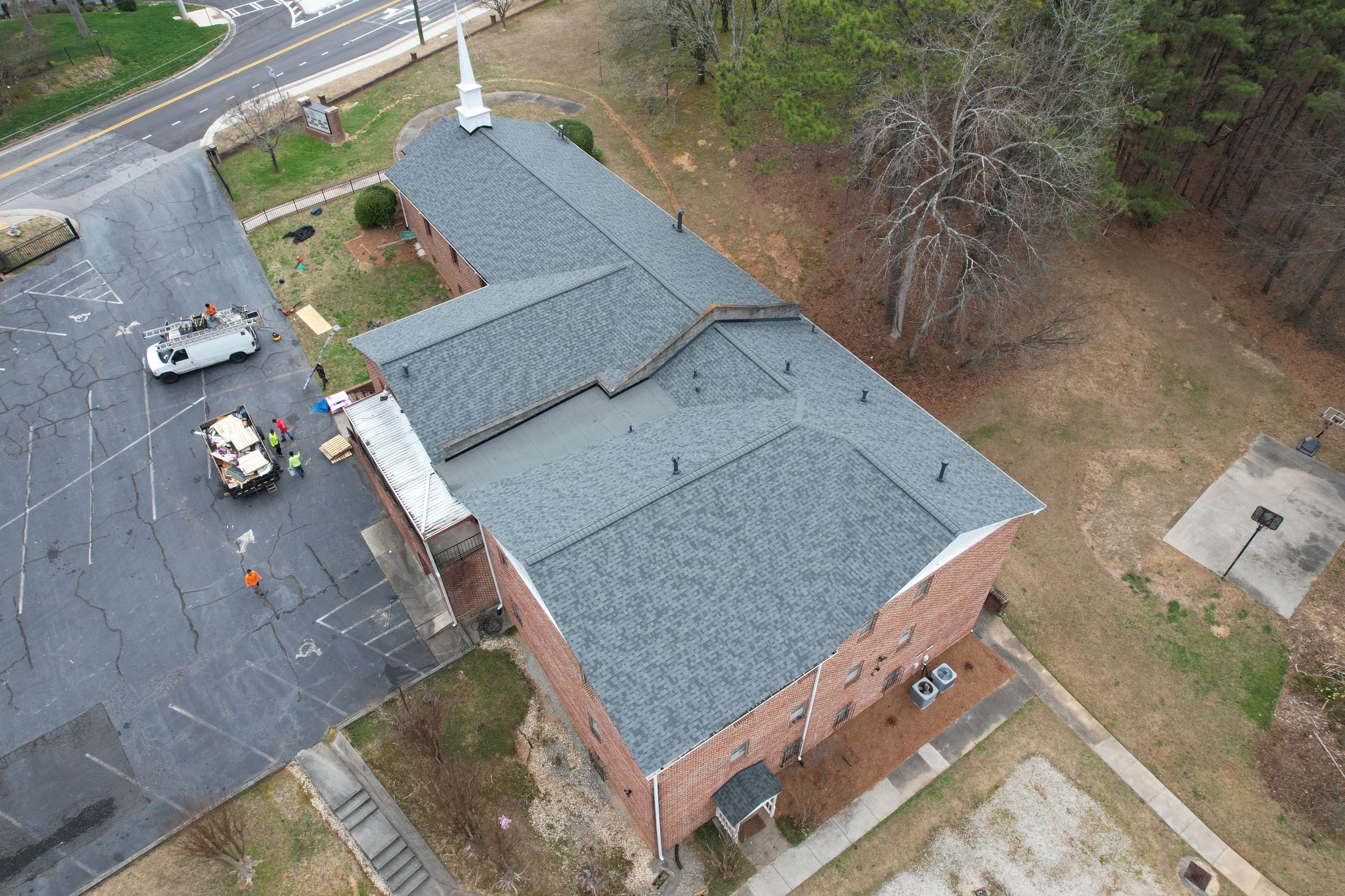 Church Roof Replacement using Owens Corning by Inspector Roofing and Restoration