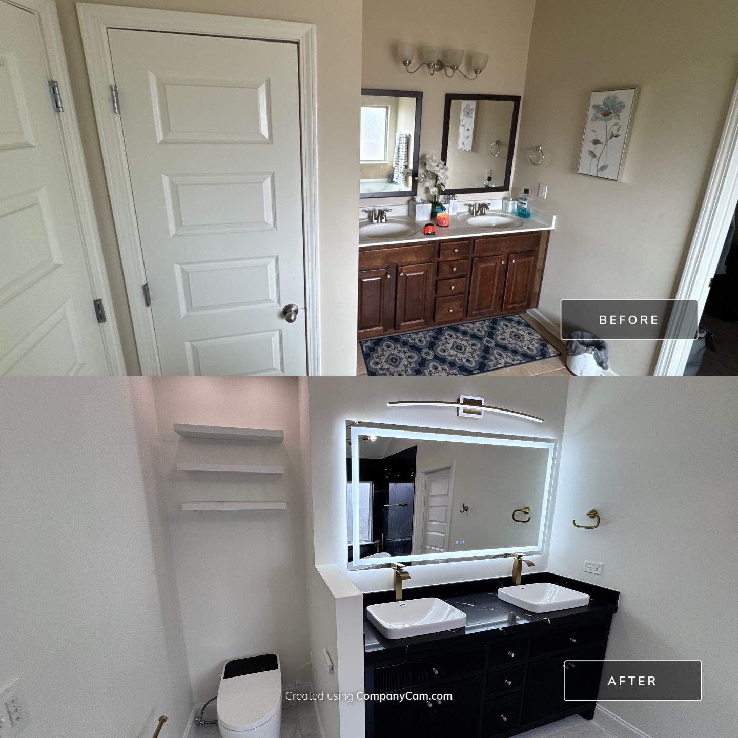 Master bathroom renovation by Prudencio