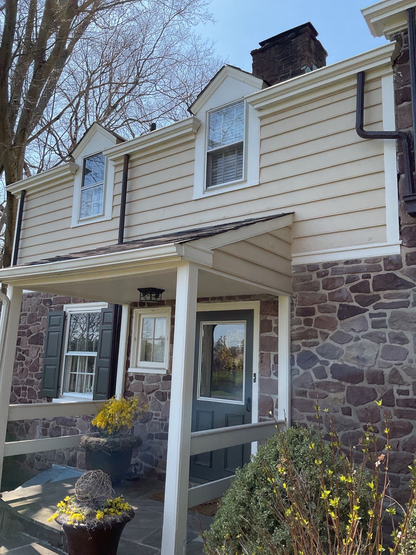 Exterior House Painting Project in Newtown, PA by Groovy Hues