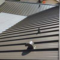 24ga 1.5" Mechanical Seam Medium Bronze  by Total Roofing System The Metal Roof Experts