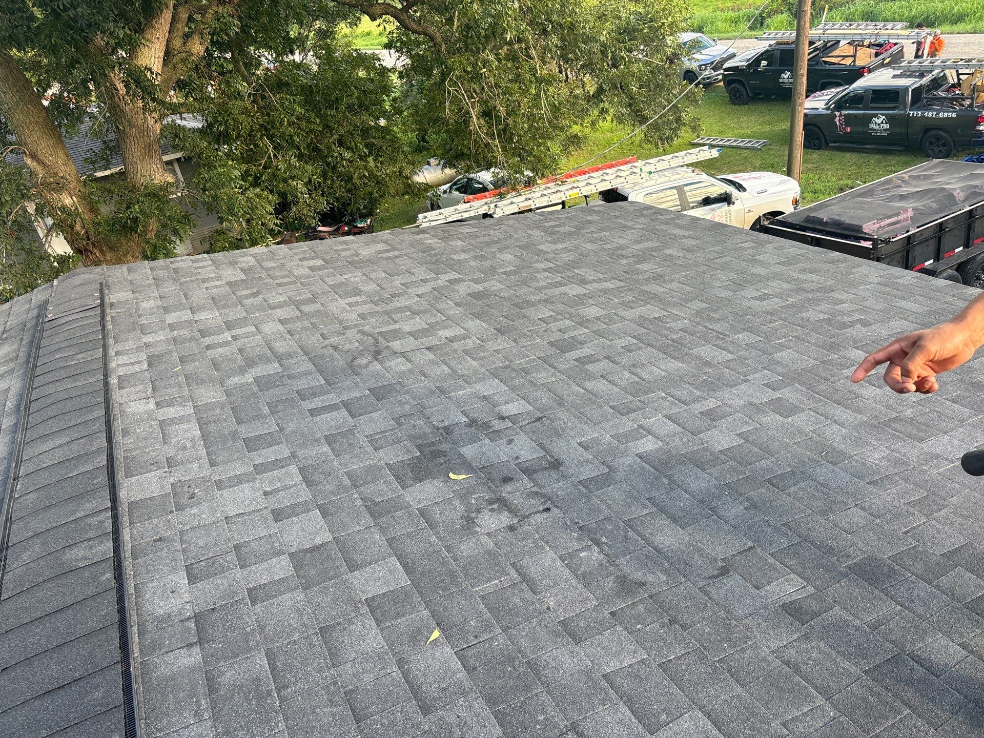 Residential Roofing Installation using Owen's Corning Duration (Lifetime) Shingles by Roof Repair Company