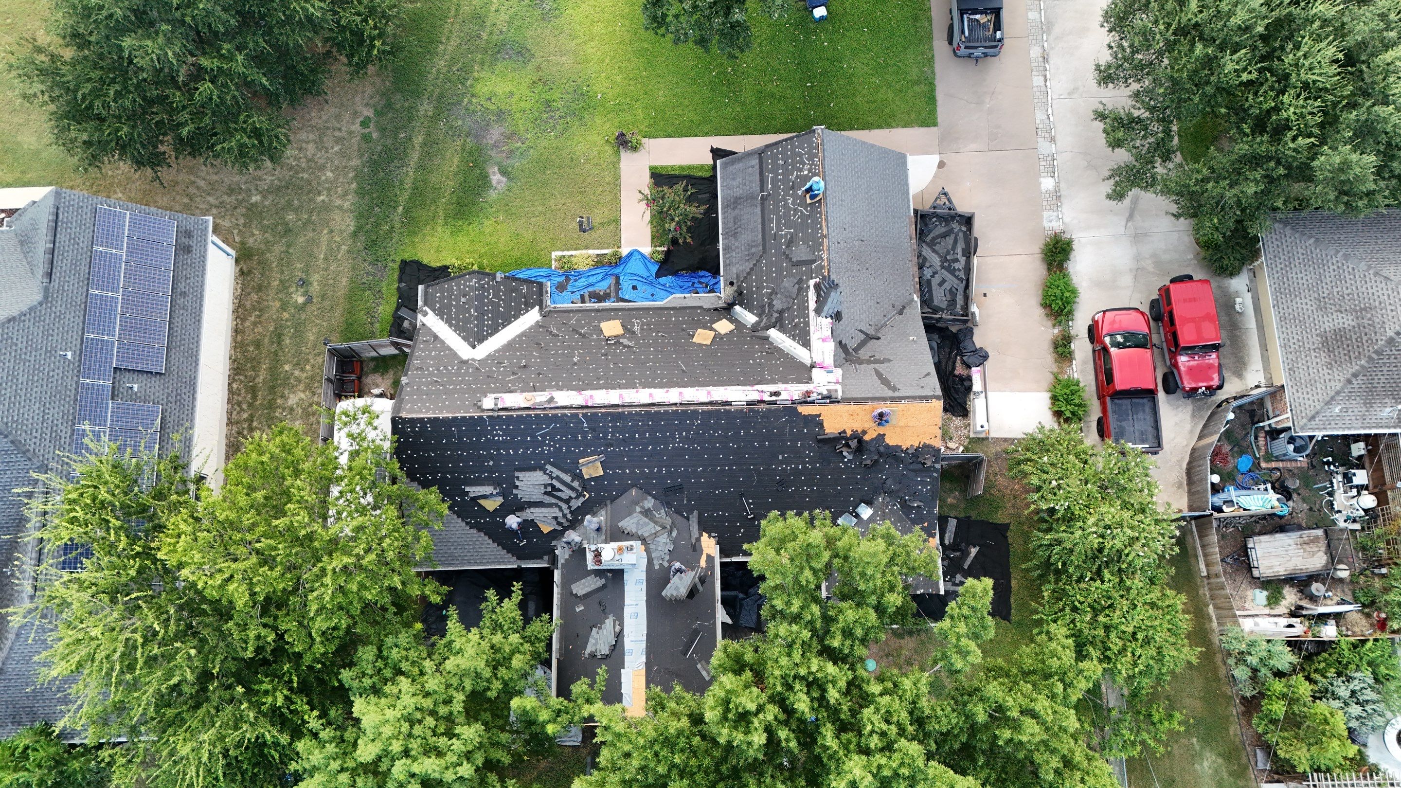 Replacement using Owens Corning - Duration - Teak by Action Exteriors Austin