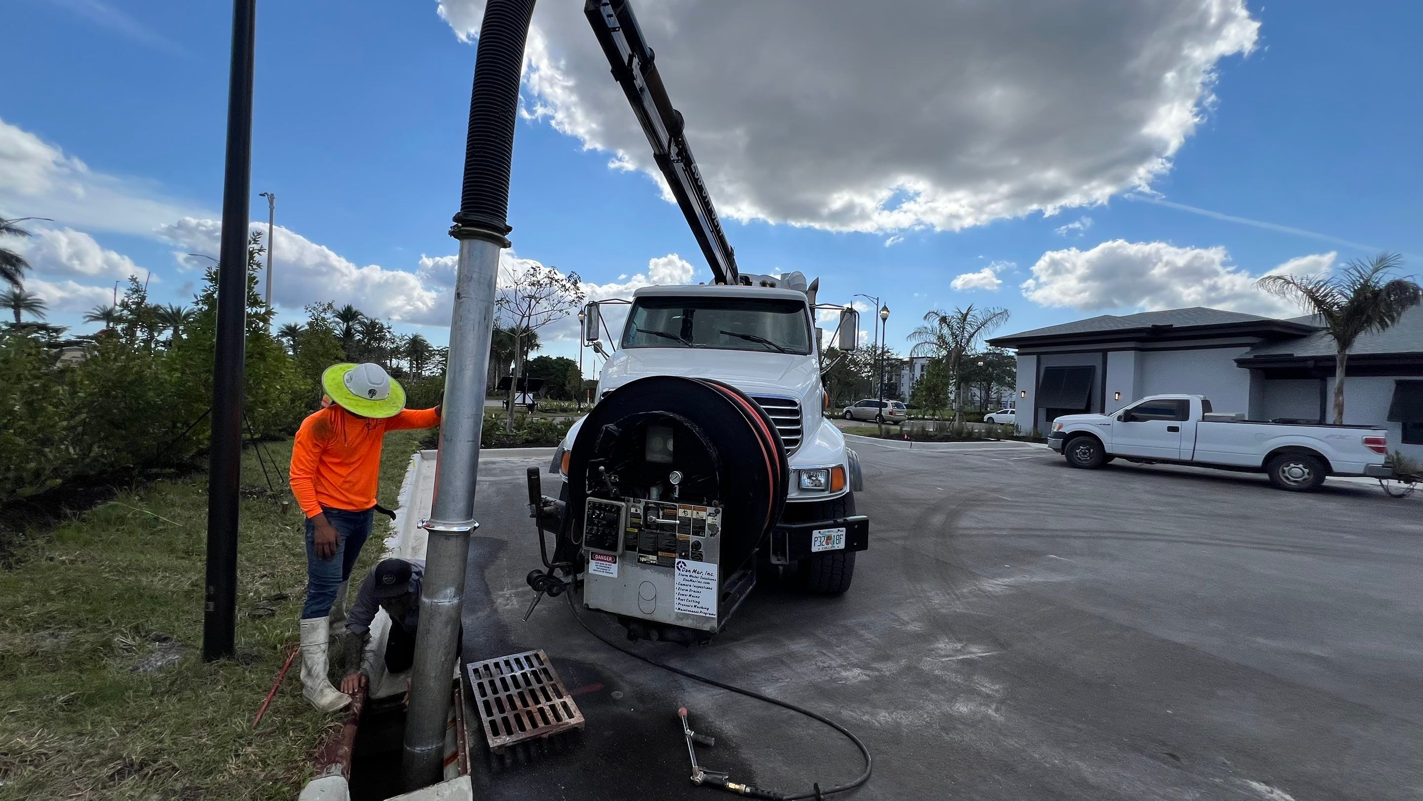 New Construction Stormwater Catch Basin Cleaning by Don Mar, Inc. Storm Water Solutions