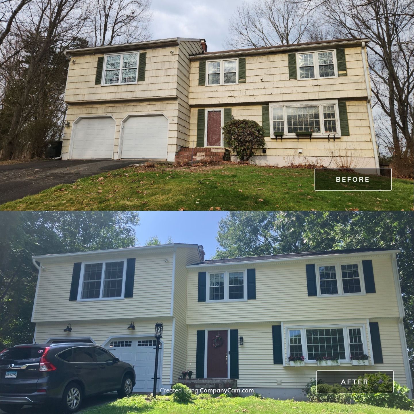 Siding Revival with Cert Monogram D/4 x 12'6" clapboard Heritage Cream by DiGiorgi Roofing and Siding Inc