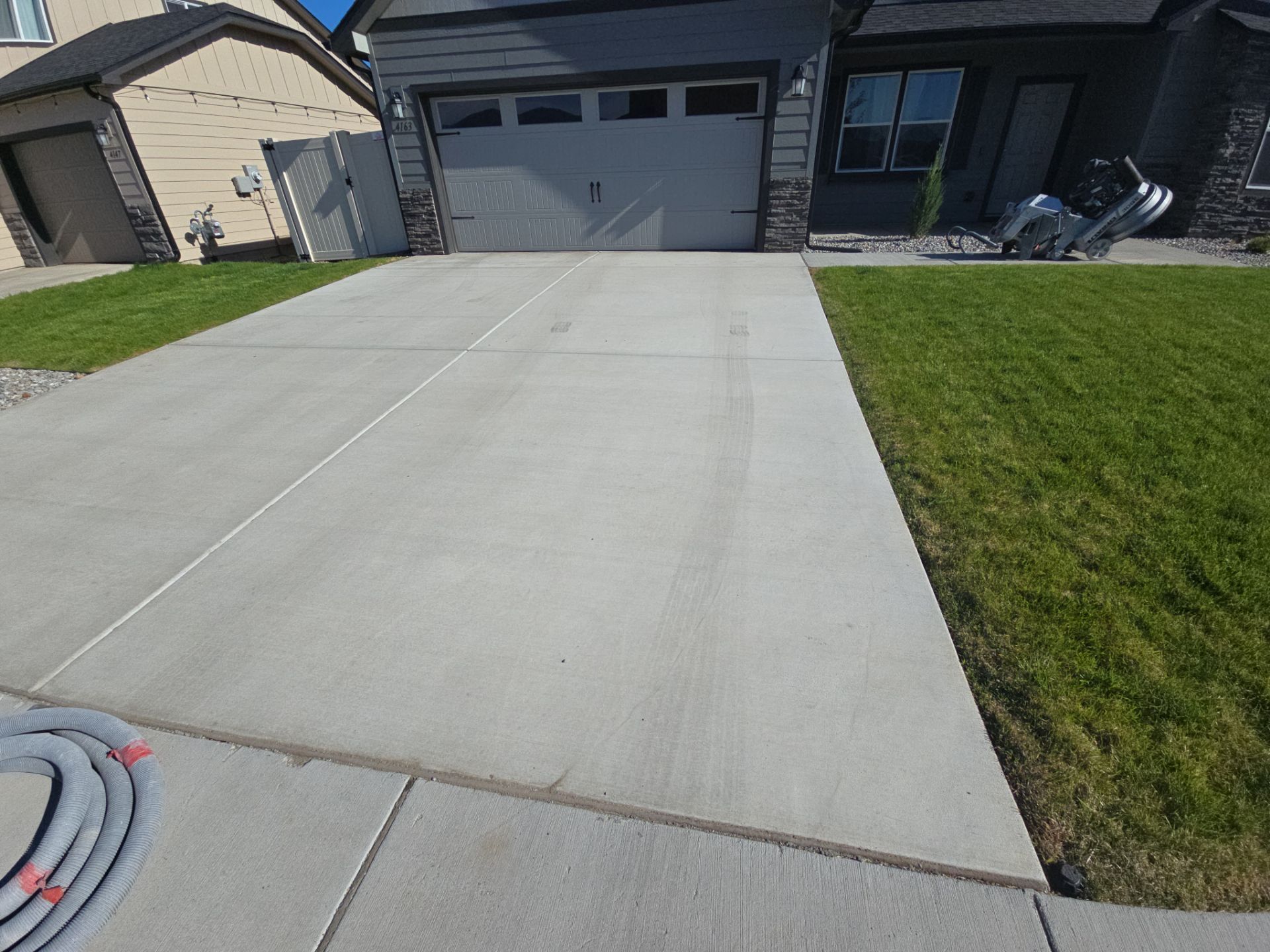 Driveway, garage, walkway Transformation using Ash Hybrid by Croc Coatings, LLC