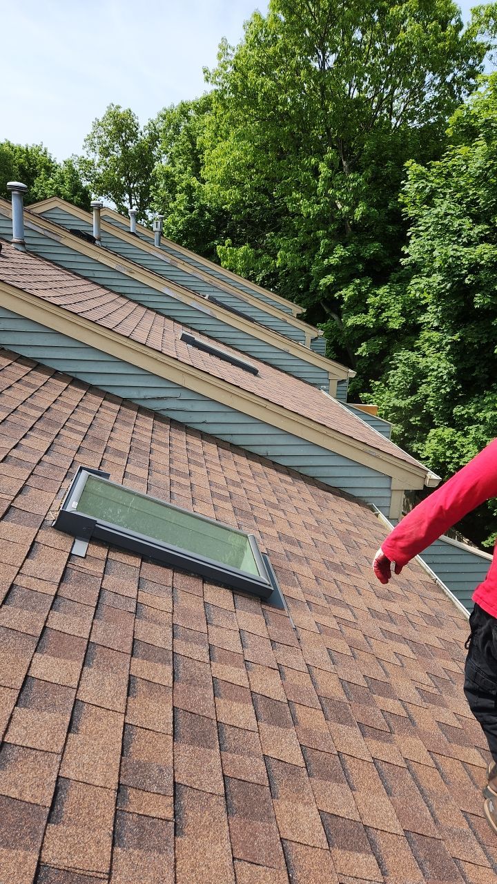 Residential Roofing Installation using Owens Corning Duration Brownwood by A Plus Exterior