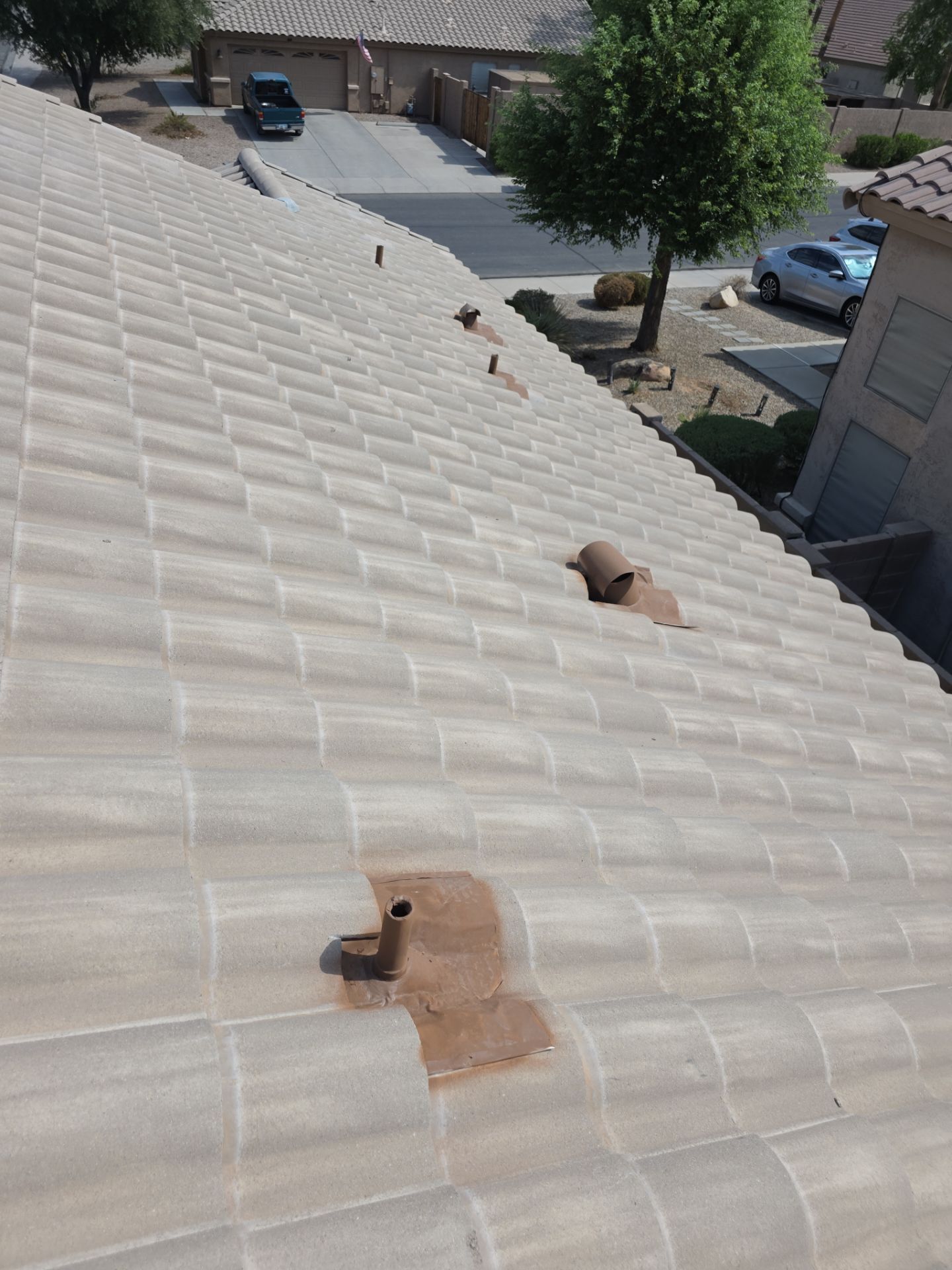 New tile reset for this beautiful home in Chandler by Weather-Tite Roofing