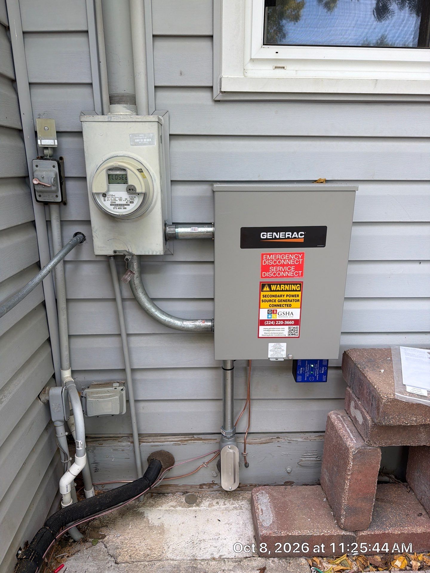 Generac 18kW Home Standby Generator Installation in Carpentersville by GSHA Services LTD
