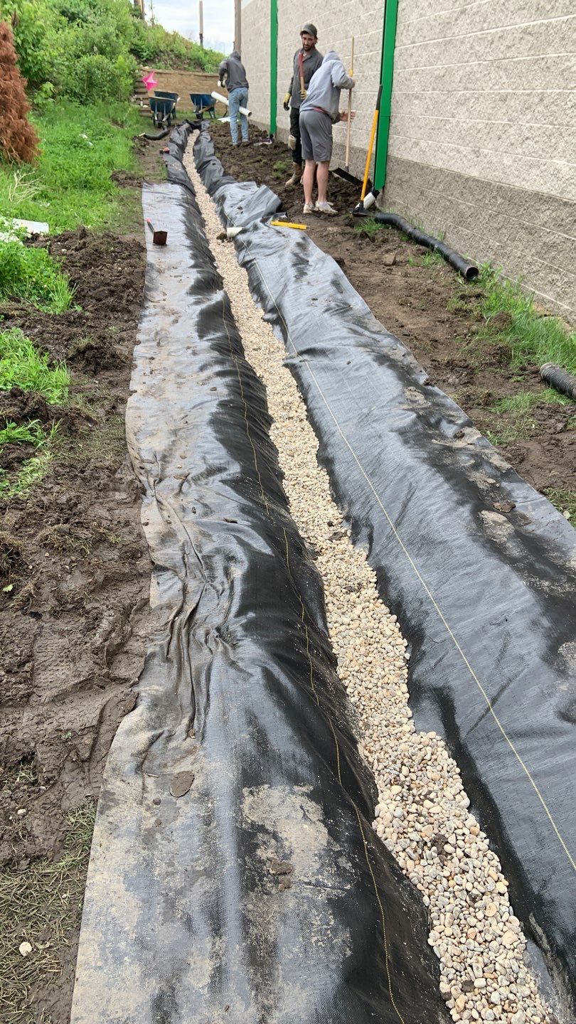 French Drain Installation – Fridley Dollar Tree by Waterproofing Northeast
