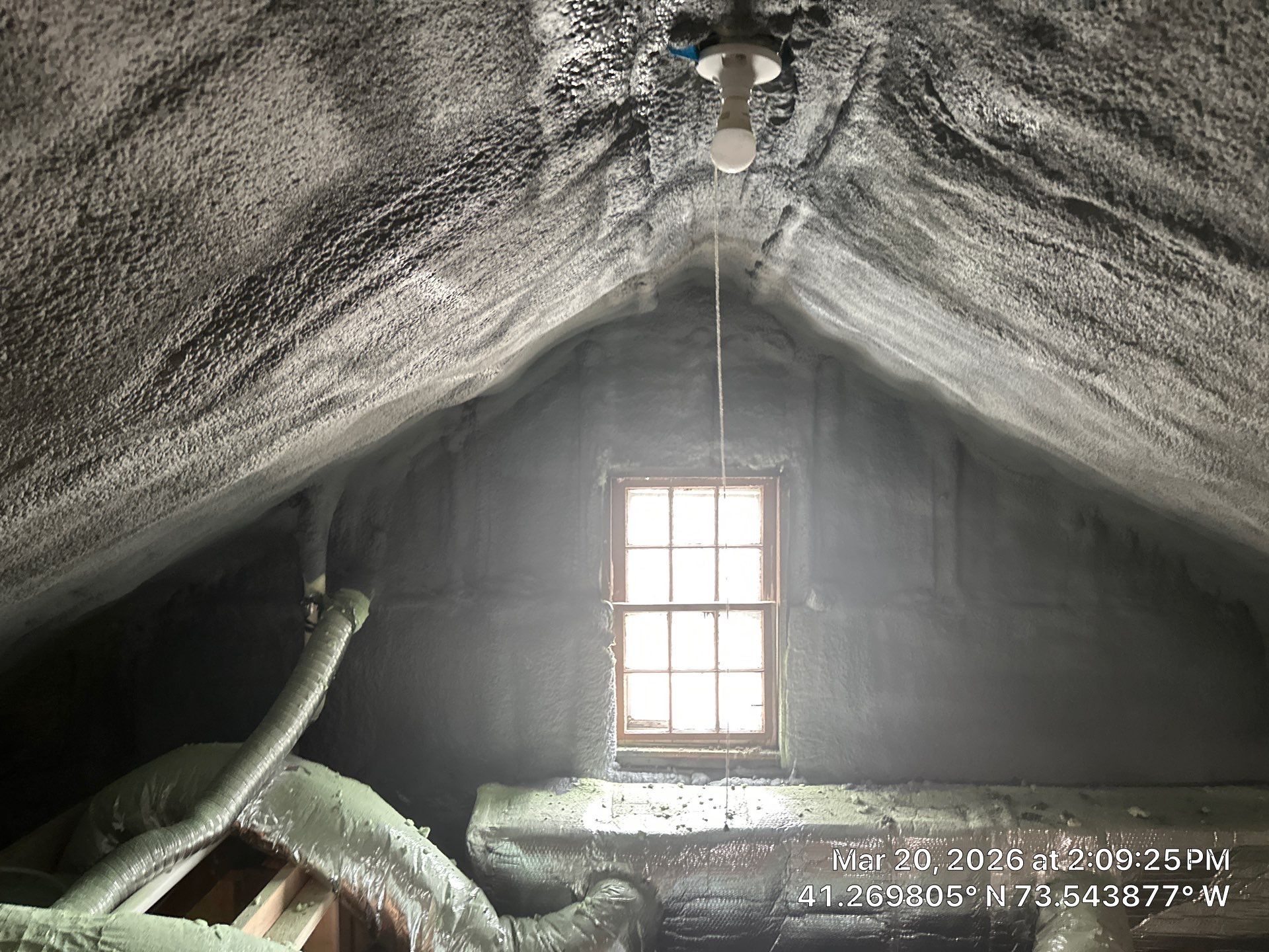 Rim Joist using Closed Cell Spray Foam by NYS Foam & Energy