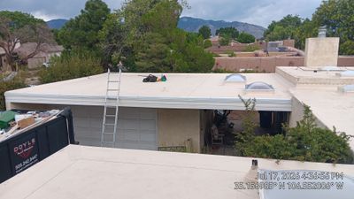 Albuquerque TPO Roof Replacement in the Northeast Heights EPS Slope and Custom Skylights