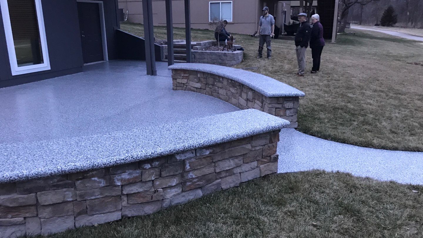 Patio using Domino  by Select Painting, Coatings & Garage Cabinets