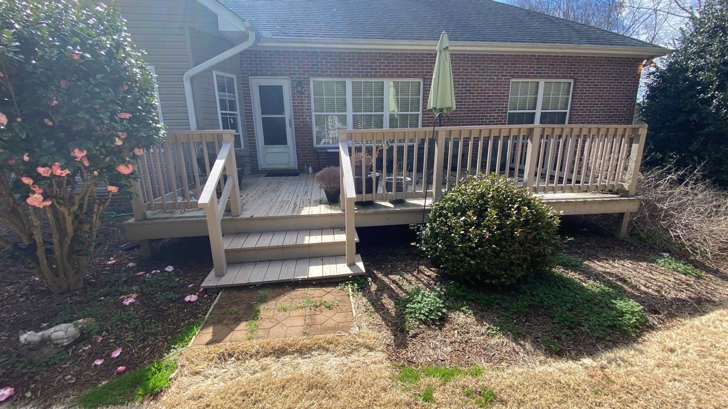 Painted Deck blasted, then sealed by DuraSeal