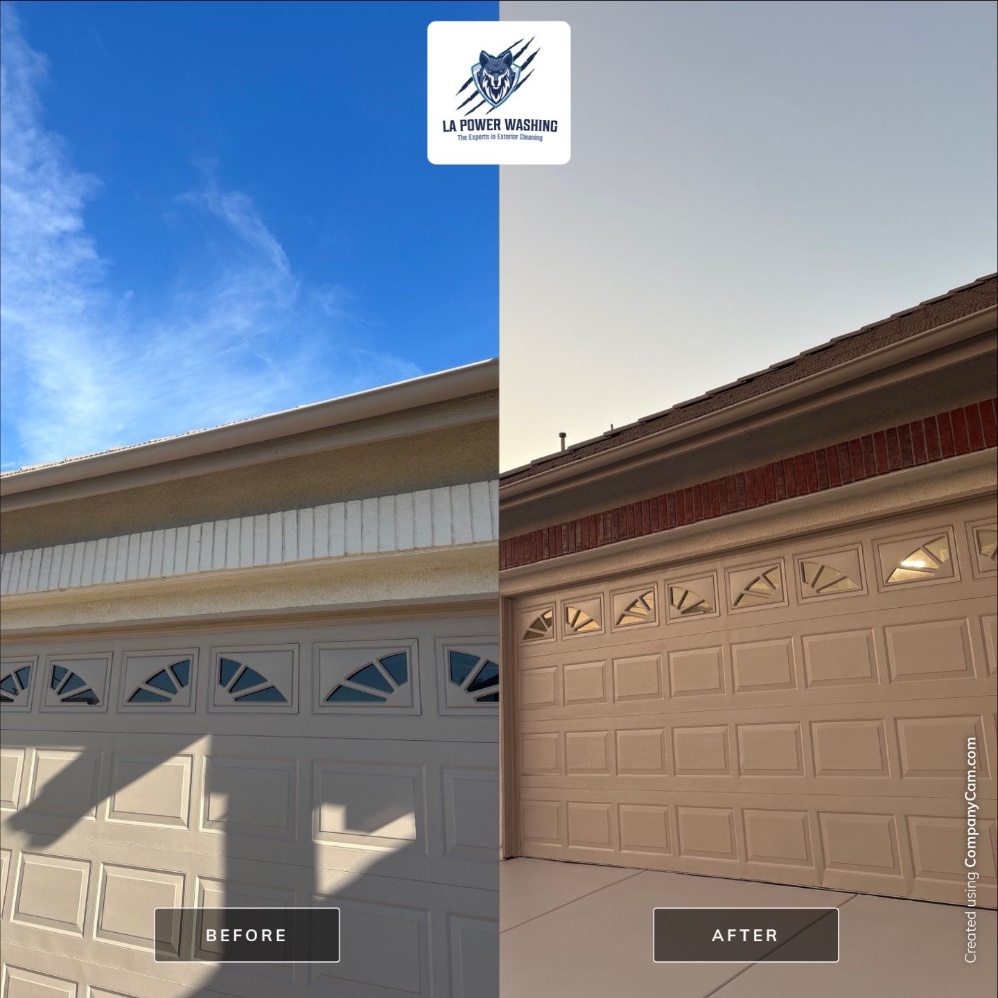 Sandblasting & Staining Concrete Driveway In Rancho Cucamonga, CA by La Power Washing Inc
