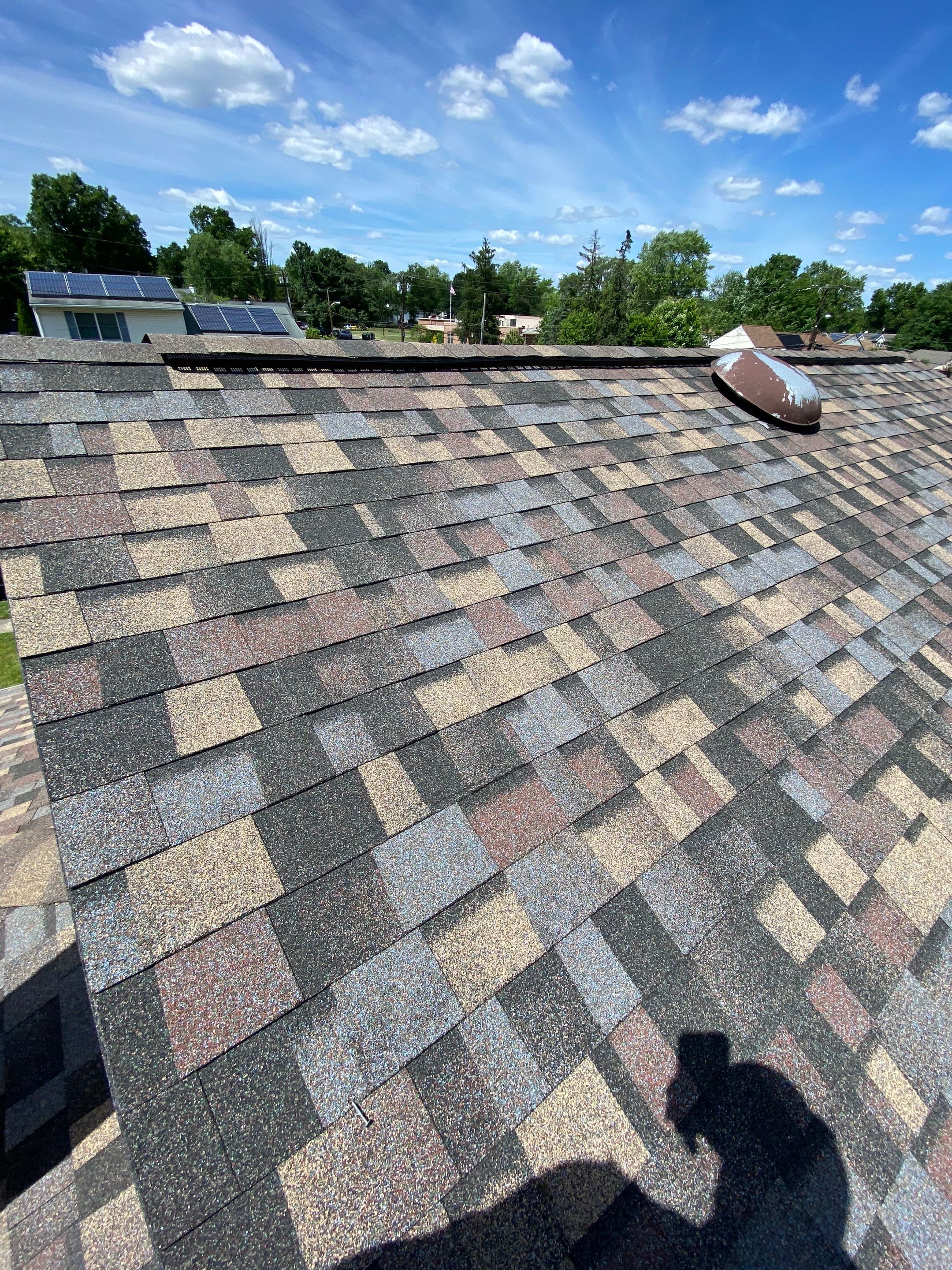 Harvest Blend Shingles by Reimagine Roofing