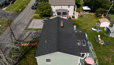 Full Roof Replacement in Woburn, MA – Owens Corning Duration, Onyx Black with Ridge Vent Upgrade