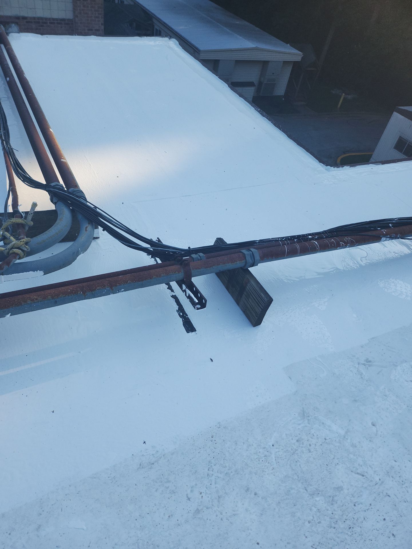 Church Roof Installation using GACO Flex Silicone by ExteriorPros