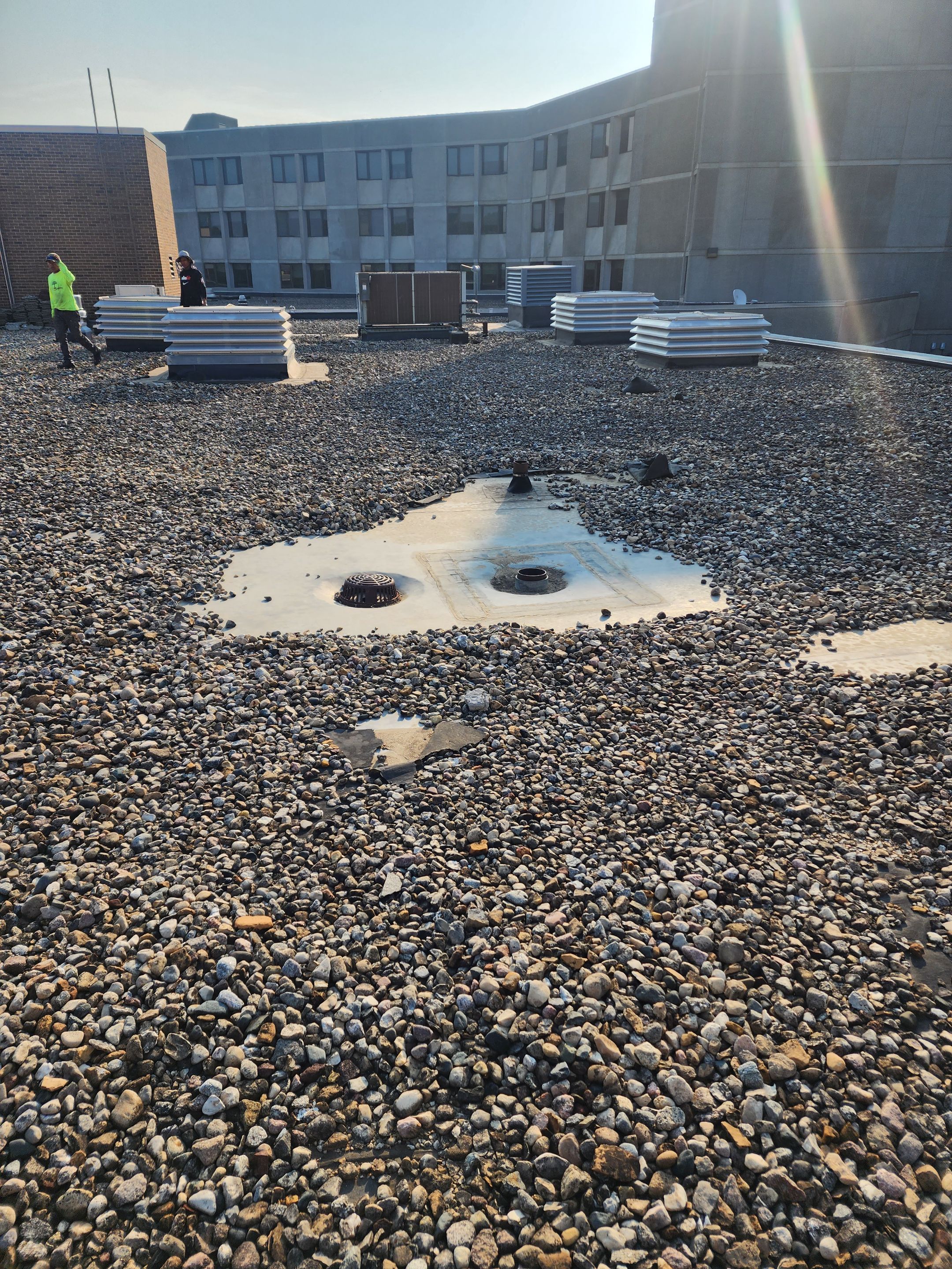 Commercial Roofing Installation using Charcoal DURO LAST by Grell Roofing, LLC
