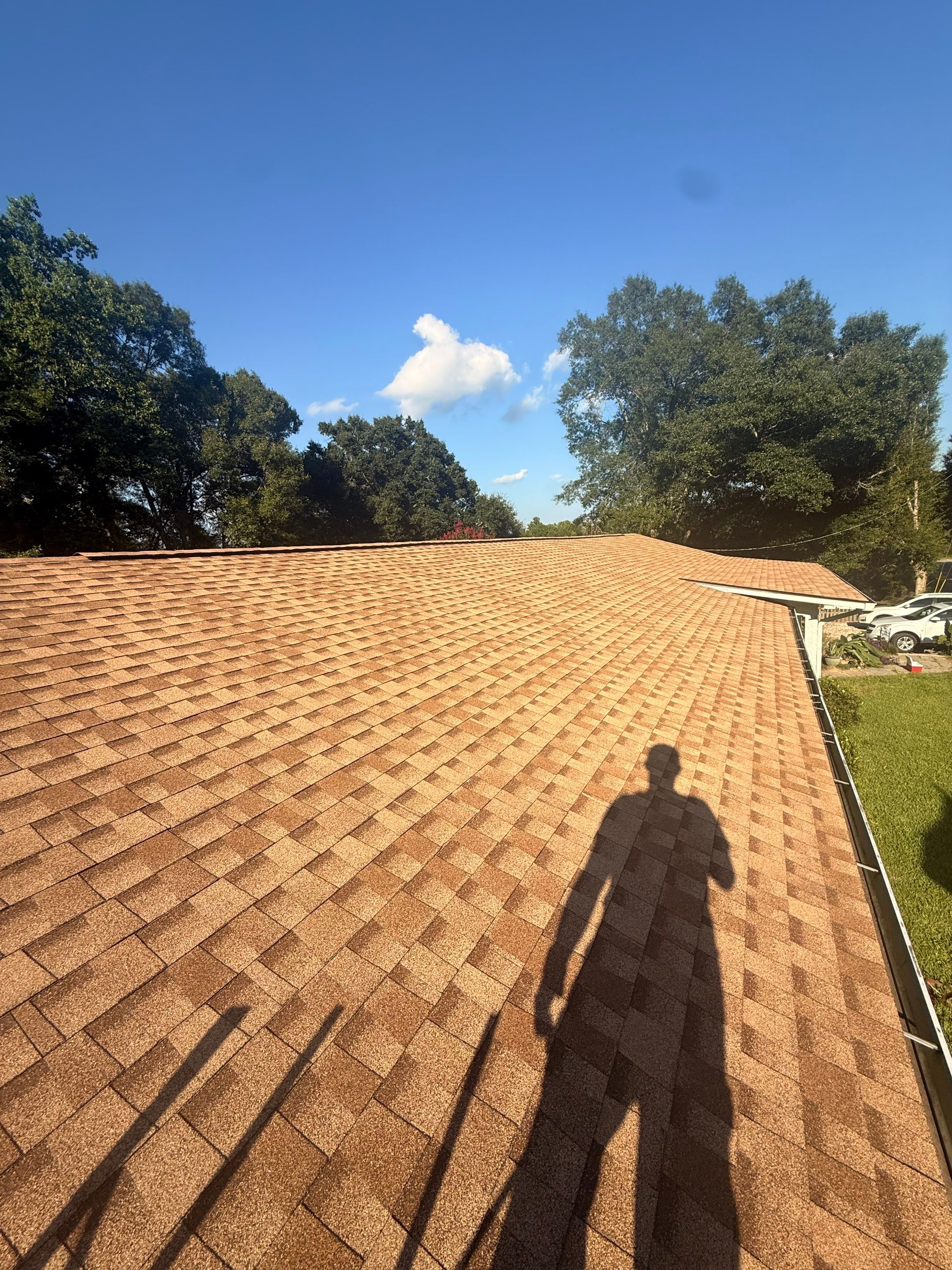 GAF HDZ Barkwood Shingle Roof Replacement - Poplarville, MS by Frontline Roofing