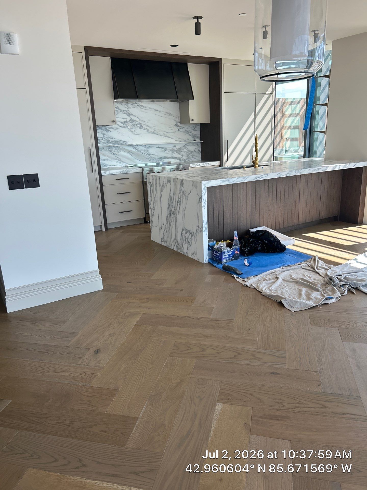 Herringbone Feature! by RTBaldwin Hardwood Floors