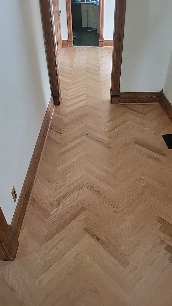 Historical herringbone by Ann Arbor Hardwoods 