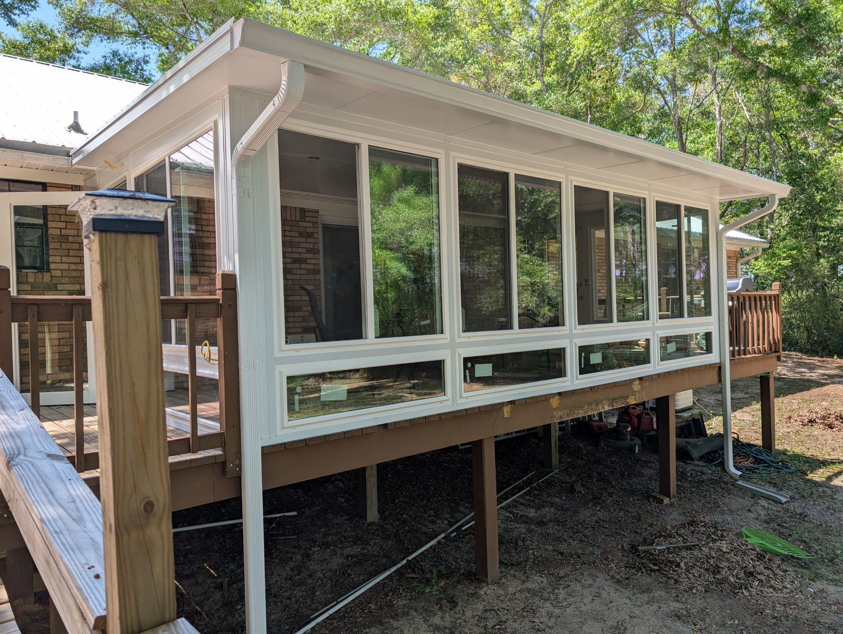 Glass Room using Colorbeam Framing System by Titan Sunrooms